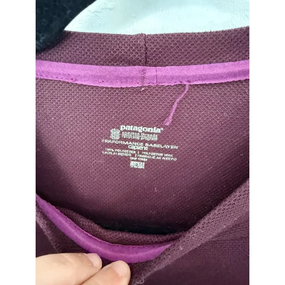 Patagonia Women's Capilene Long-Sleeve Performance Activewear Top Size L
